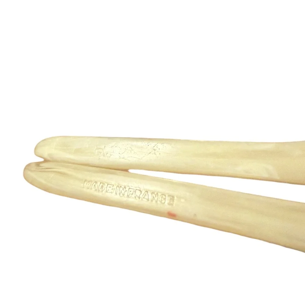 Unbranded Hair Fork Womens OS Cream Vintage Made in France Pearlescent